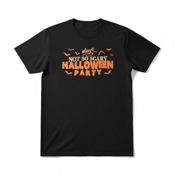 Disney Mickey's Not So Scary Halloween Party Heavy Cotton T-shirt  X-Large - Picture 2 of 6